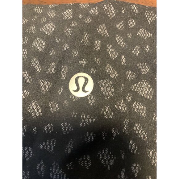 Lululemon Wonder Under High Waist Black Floral Leggings Size 8 - Picture 4 of 5